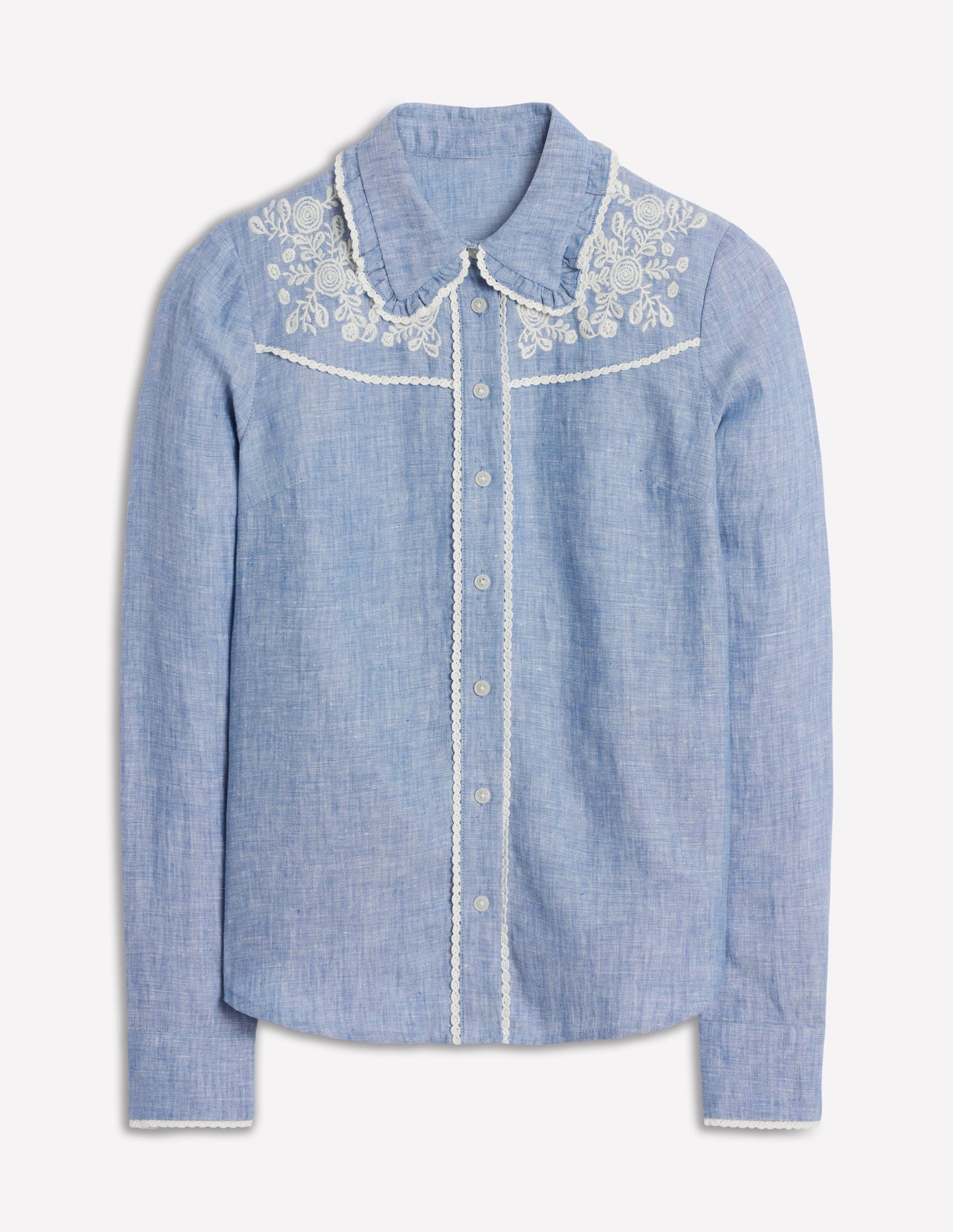 Boden Sienna Western Shirt - Chambray