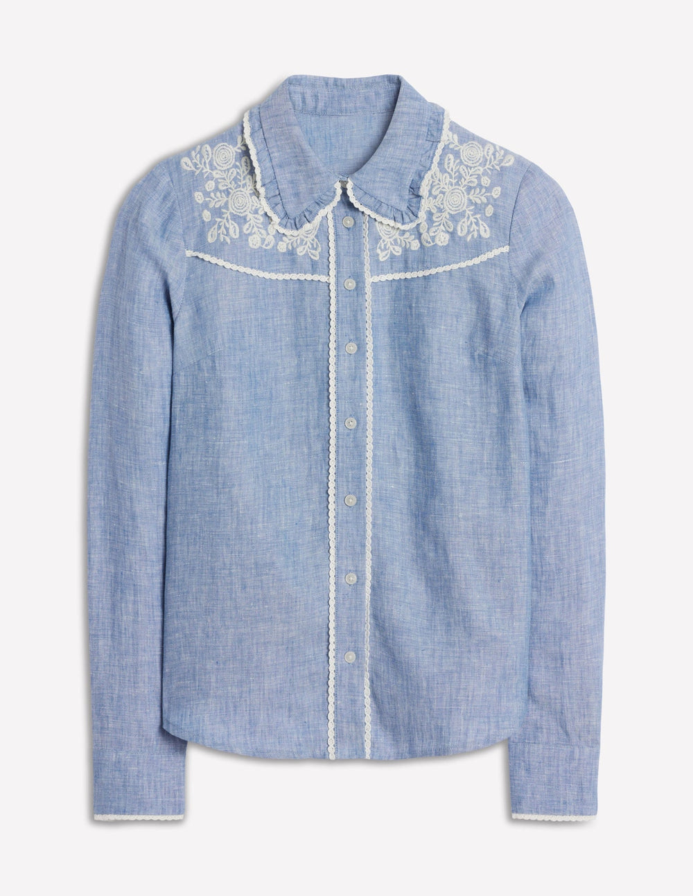 Boden Sienna Western Shirt - Chambray