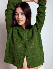 Boden Astrid Knitted Shirt - Promenade Green