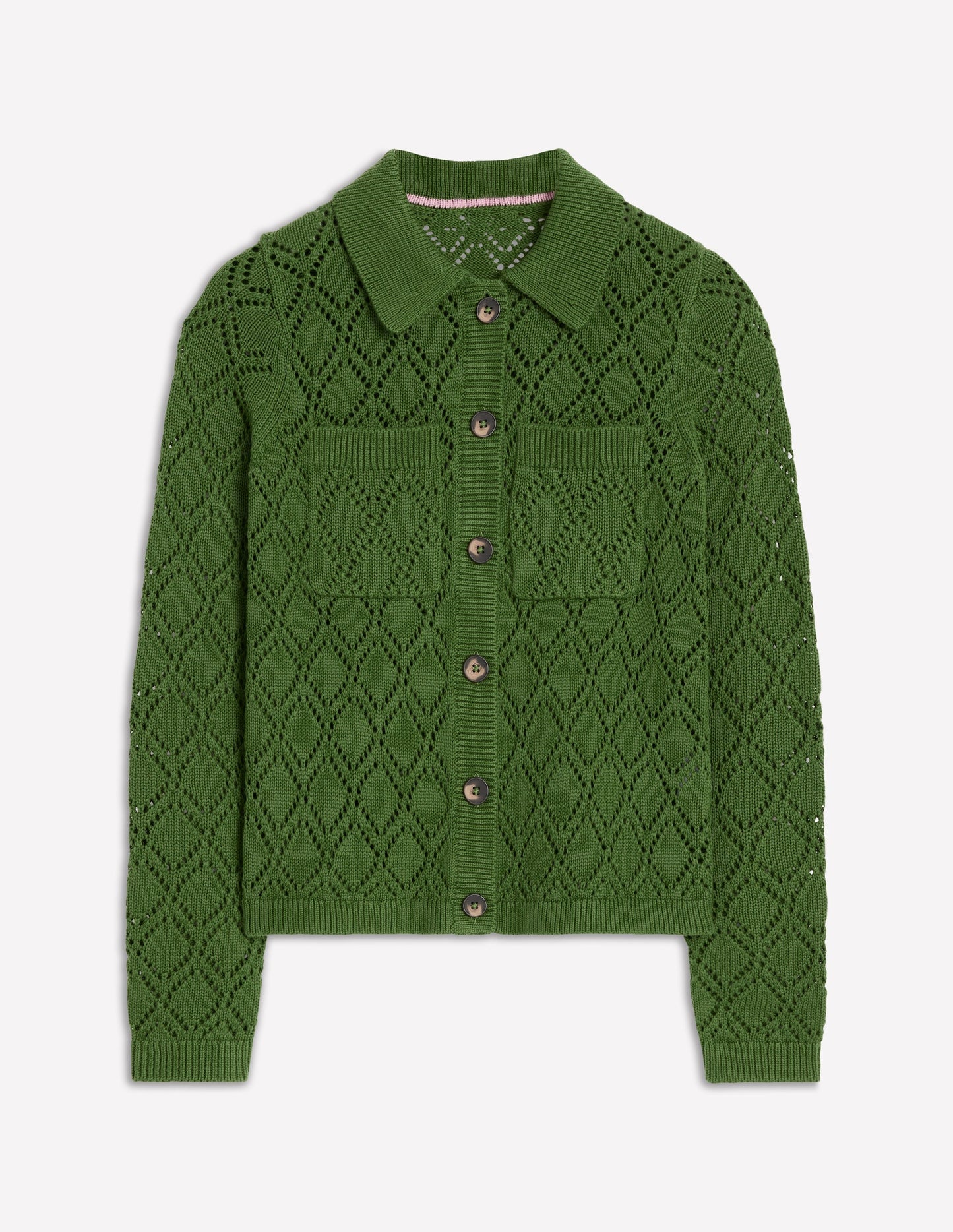 Boden Astrid Knitted Shirt - Promenade Green