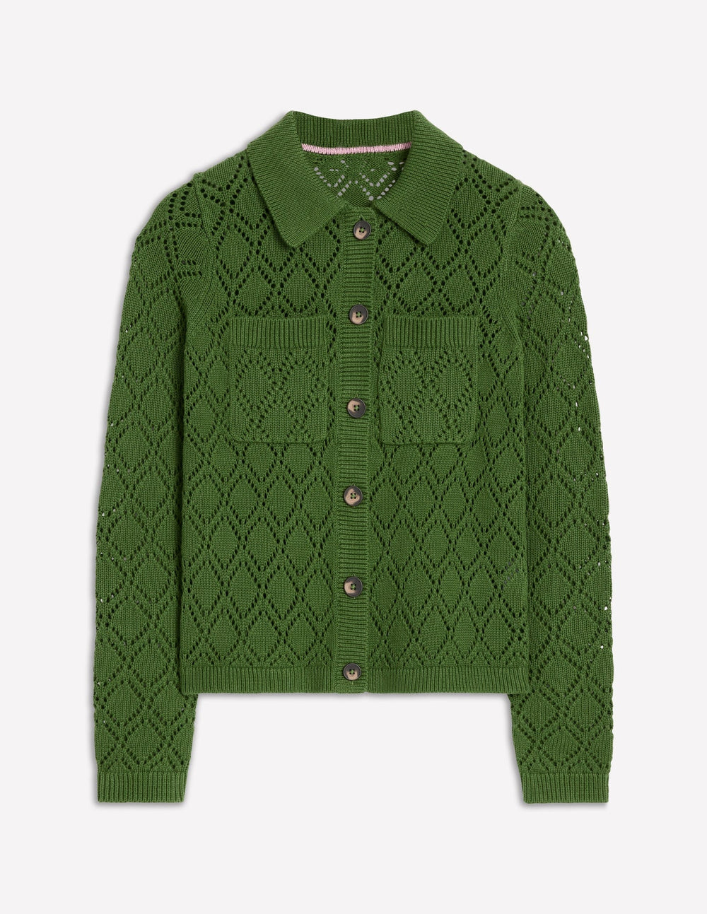 Boden Astrid Knitted Shirt - Promenade Green