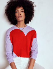 Boden Lydia Cashmere Jumper - Purple Heart