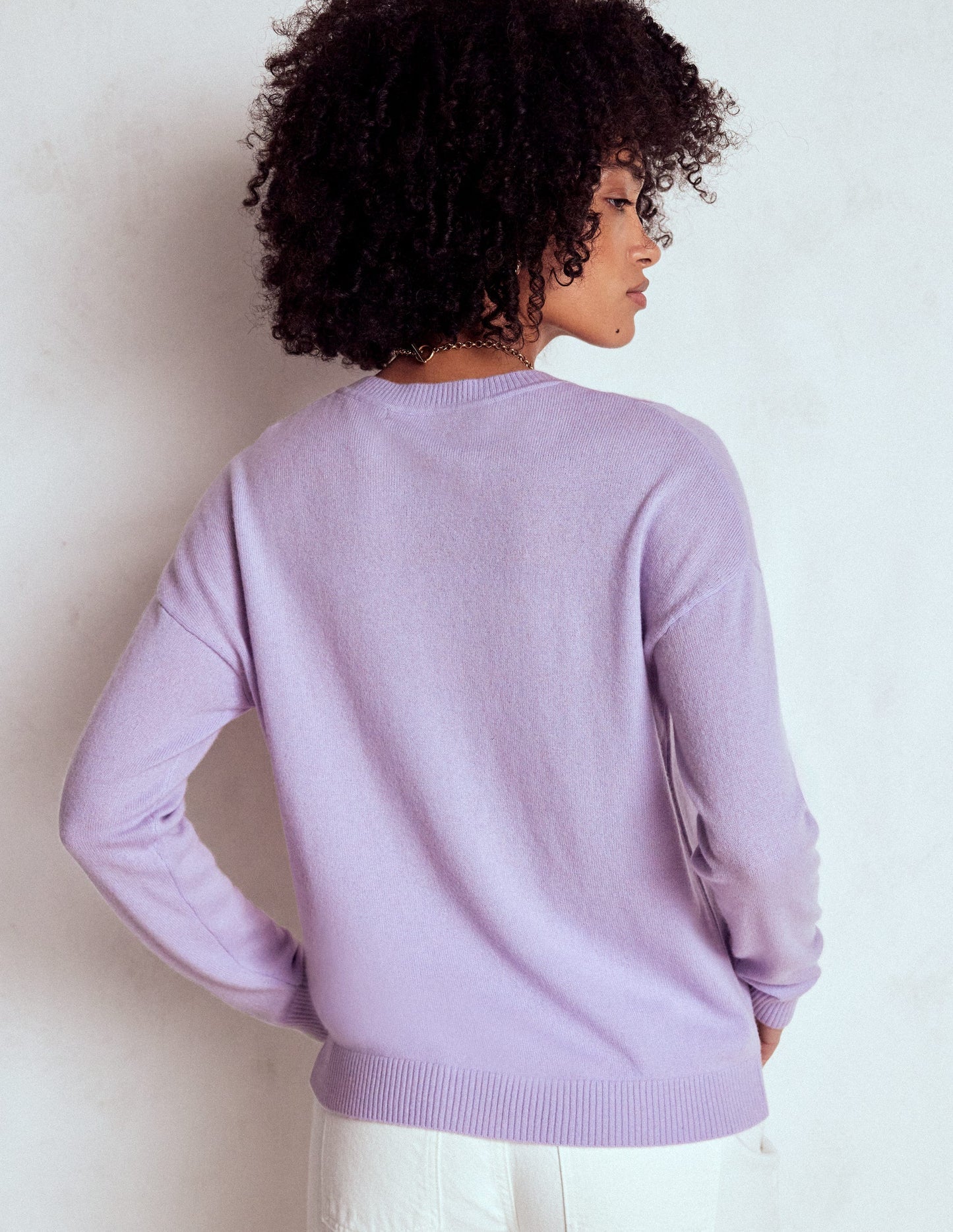 Boden Lydia Cashmere Jumper - Purple Heart