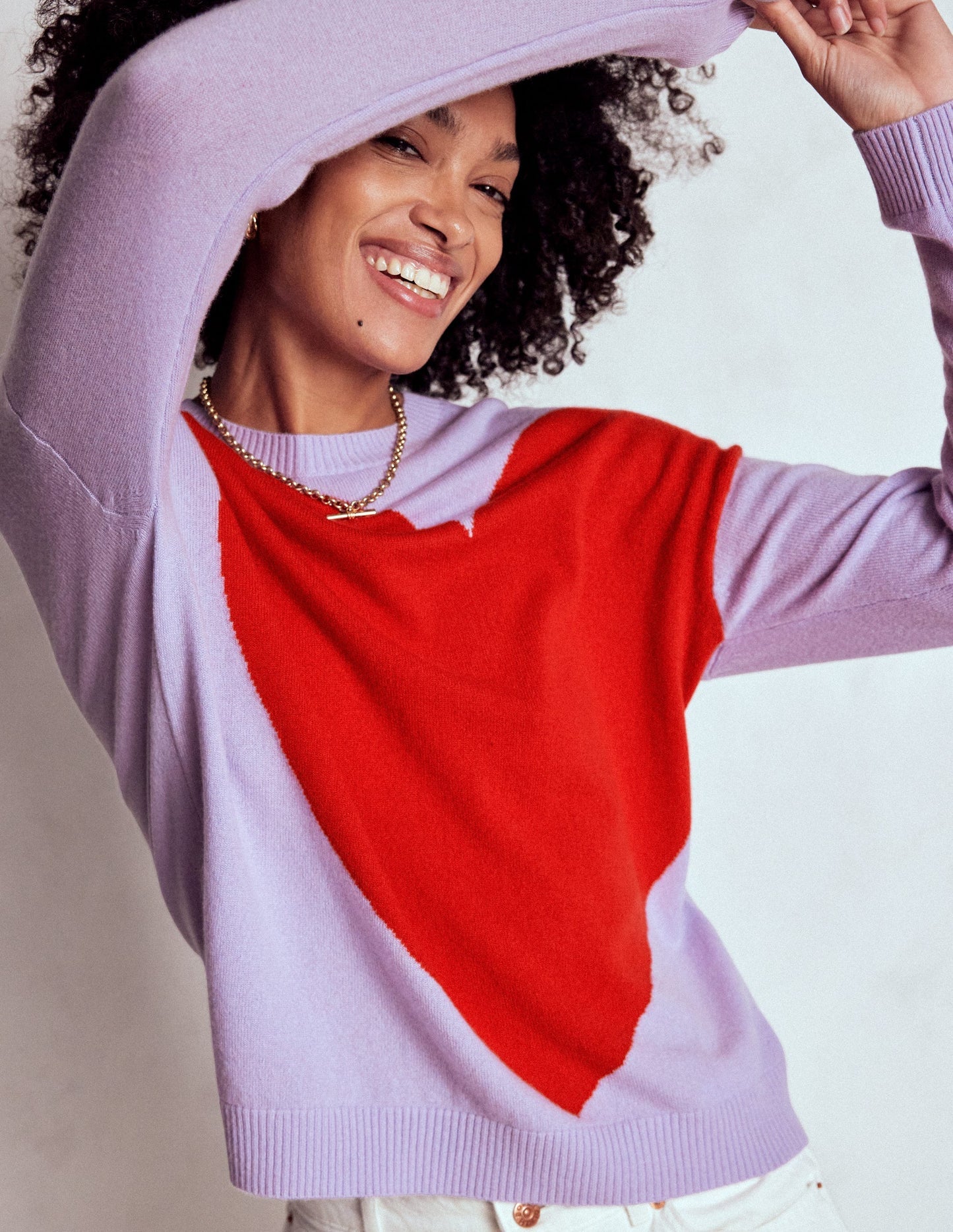 Boden Lydia Cashmere Jumper - Purple Heart