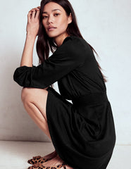 Boden Sarah Short Jersey Dress - Black