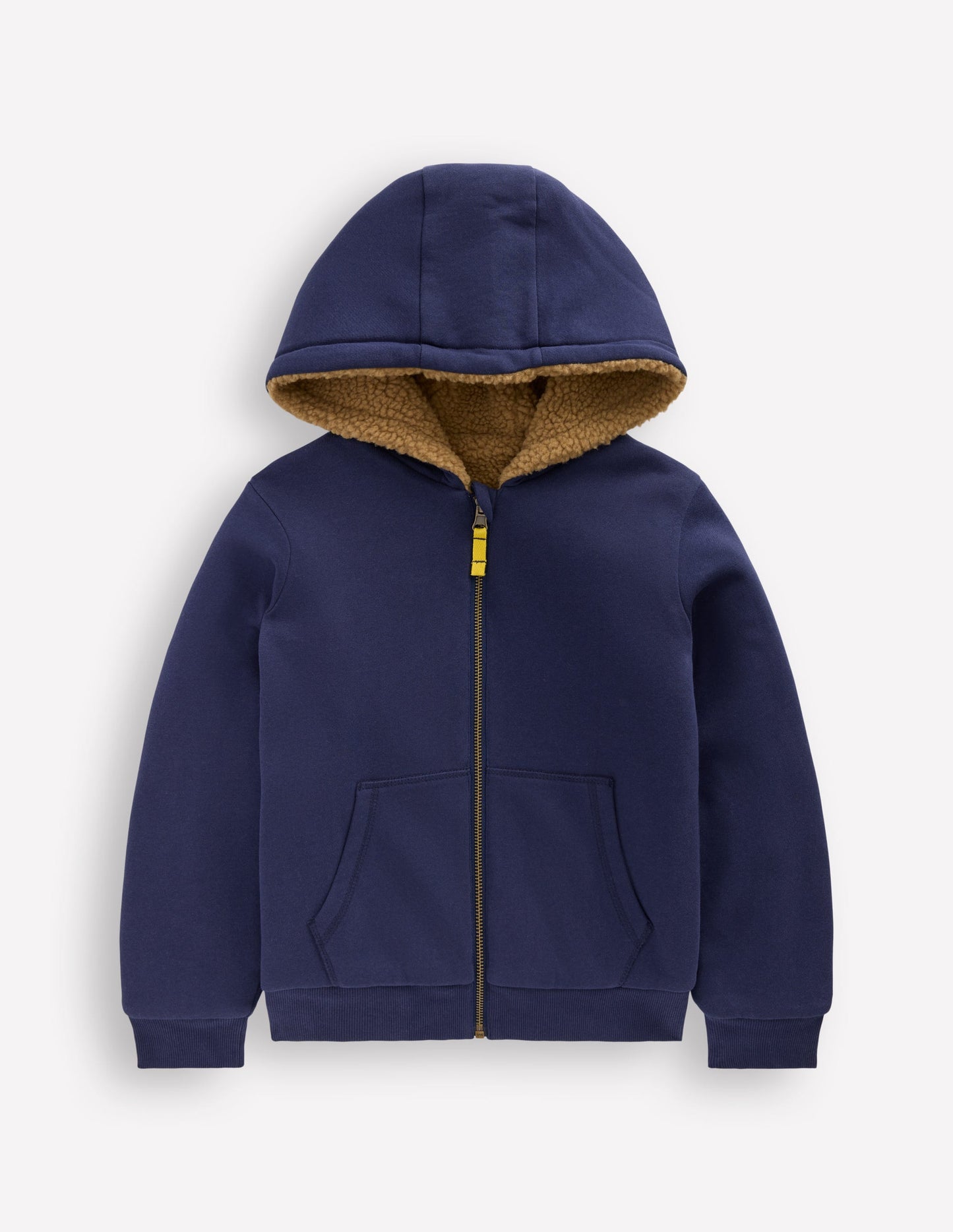 Boden Reversible Borg Hoody - College Navy