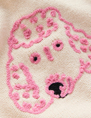 Boden Fun Logo Sweater - Warm Ivory Dogs