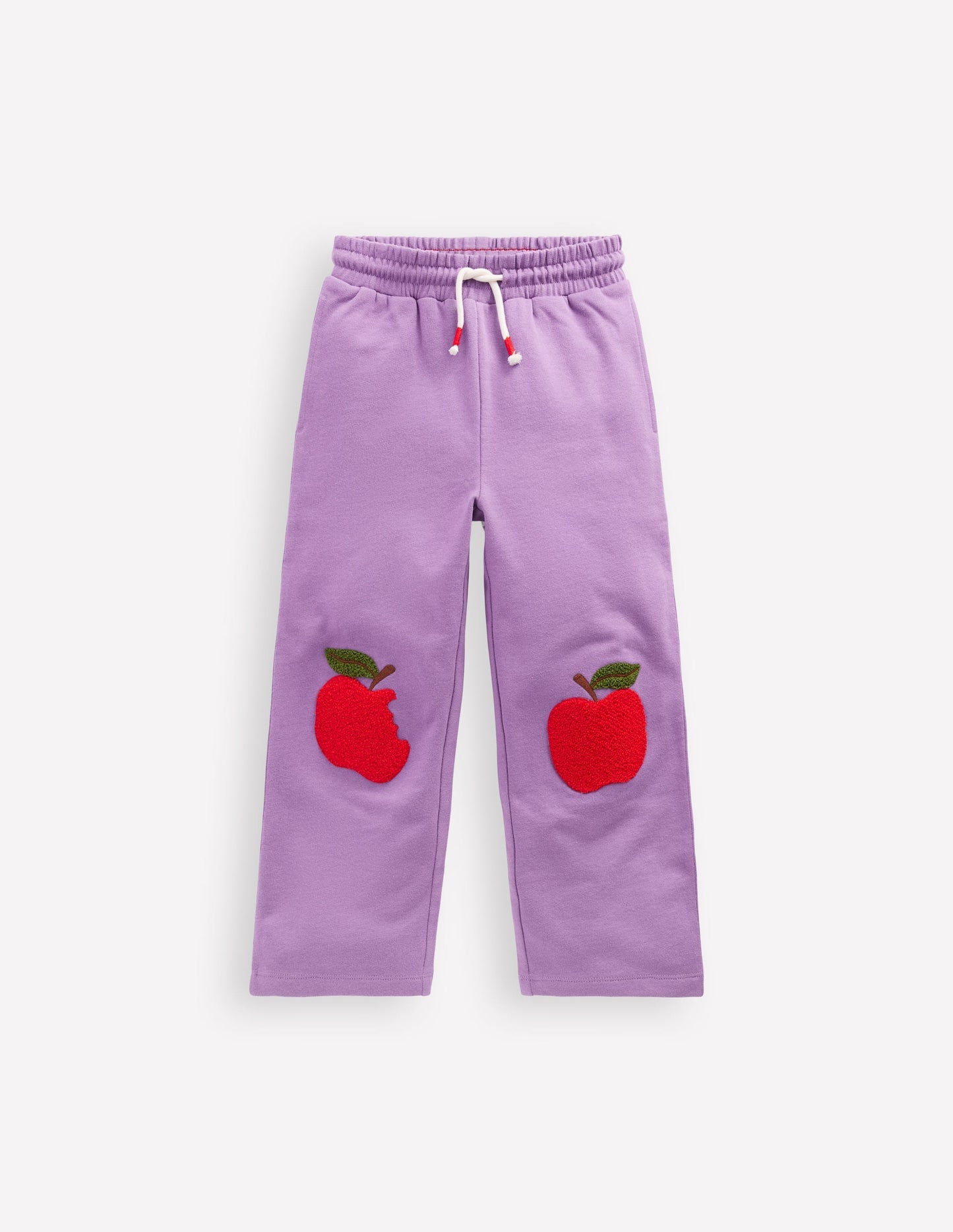 Boden Bobbie Appliqué Joggers - Aster Purple Apples