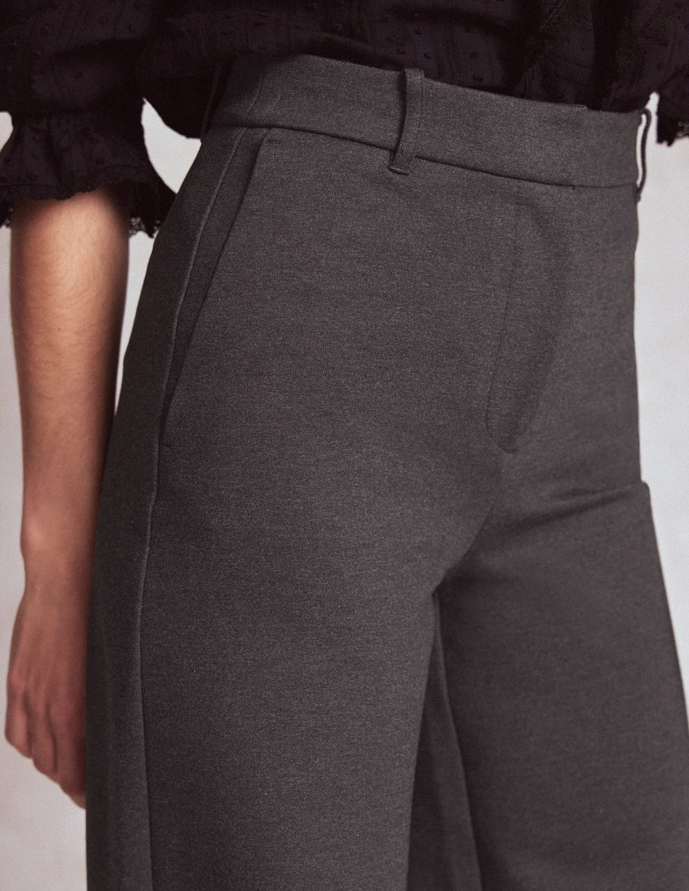 Boden Belgravia Ponte Pants - Charcoal Grey