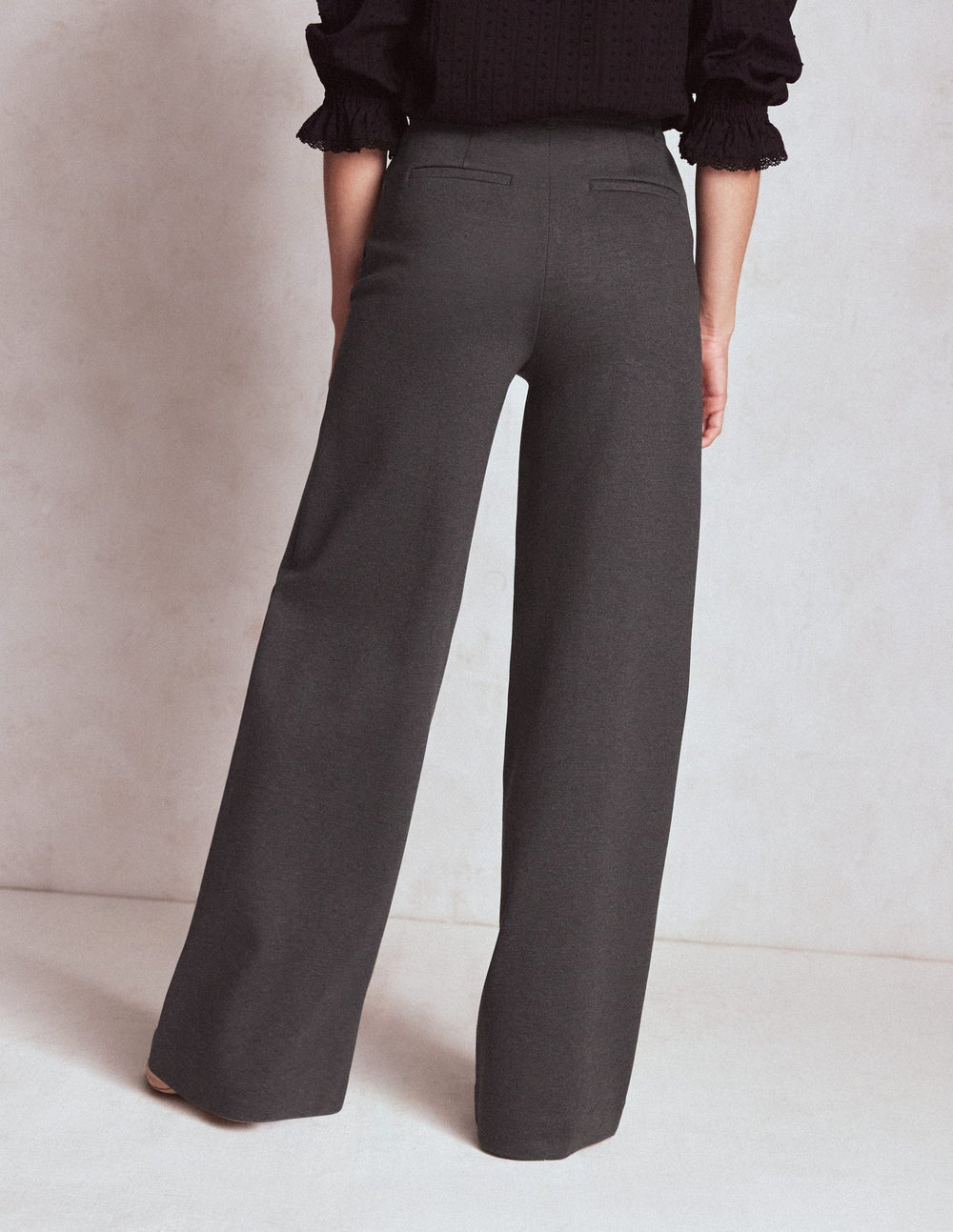 Boden Belgravia Ponte Pants - Charcoal Grey