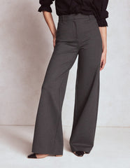 Boden Belgravia Ponte Pants - Charcoal Grey