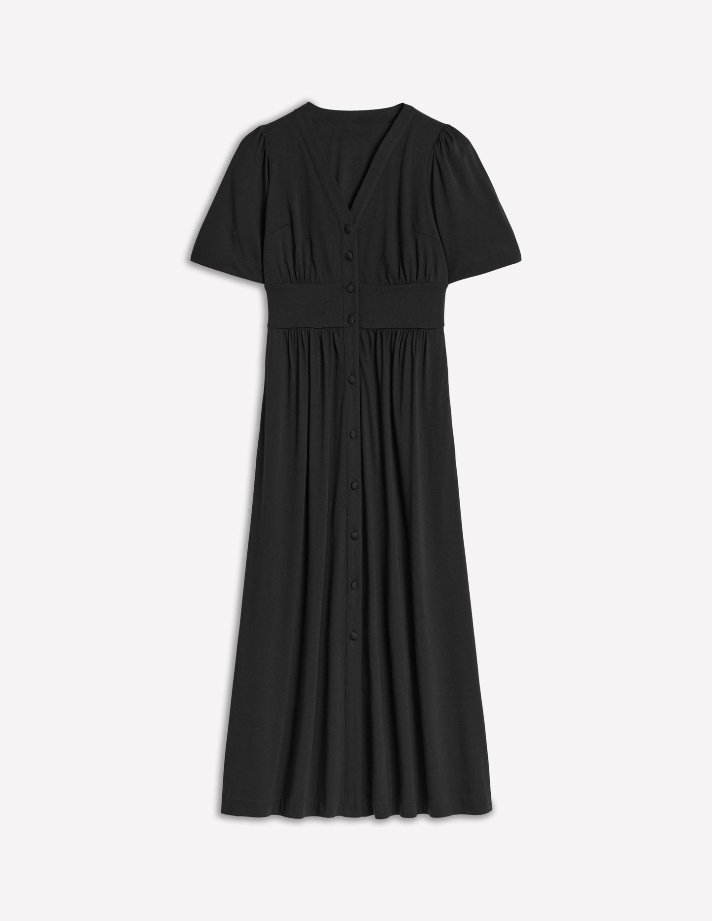Boden Natalia Jersey Tea Dress - Black