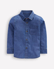 Boden Denim Shirt - Mid Vintage Denim (Mid Wash)