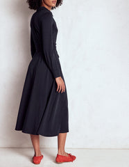 Boden Marcia Jersey Shirt Dress - Navy
