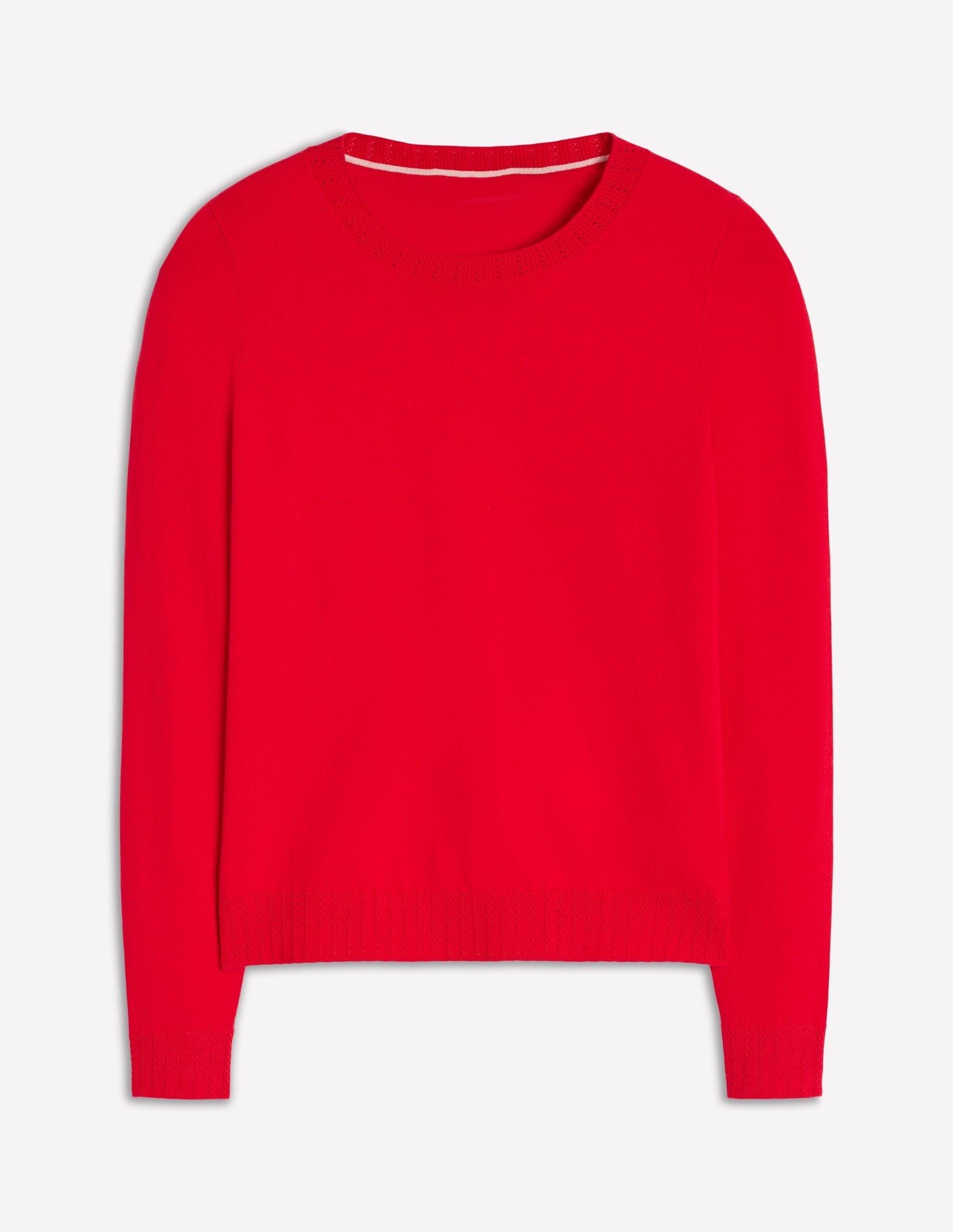 Boden Emilia Cotton Crew Sweater - Poppy Red