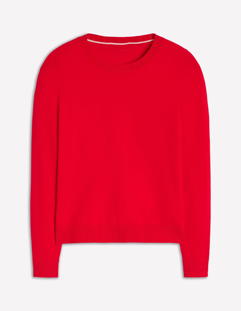 Boden Emilia Cotton Crew Sweater - Poppy Red