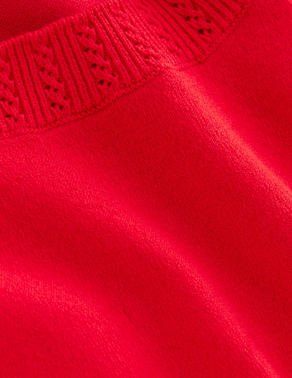 Boden Emilia Cotton Crew Sweater - Poppy Red