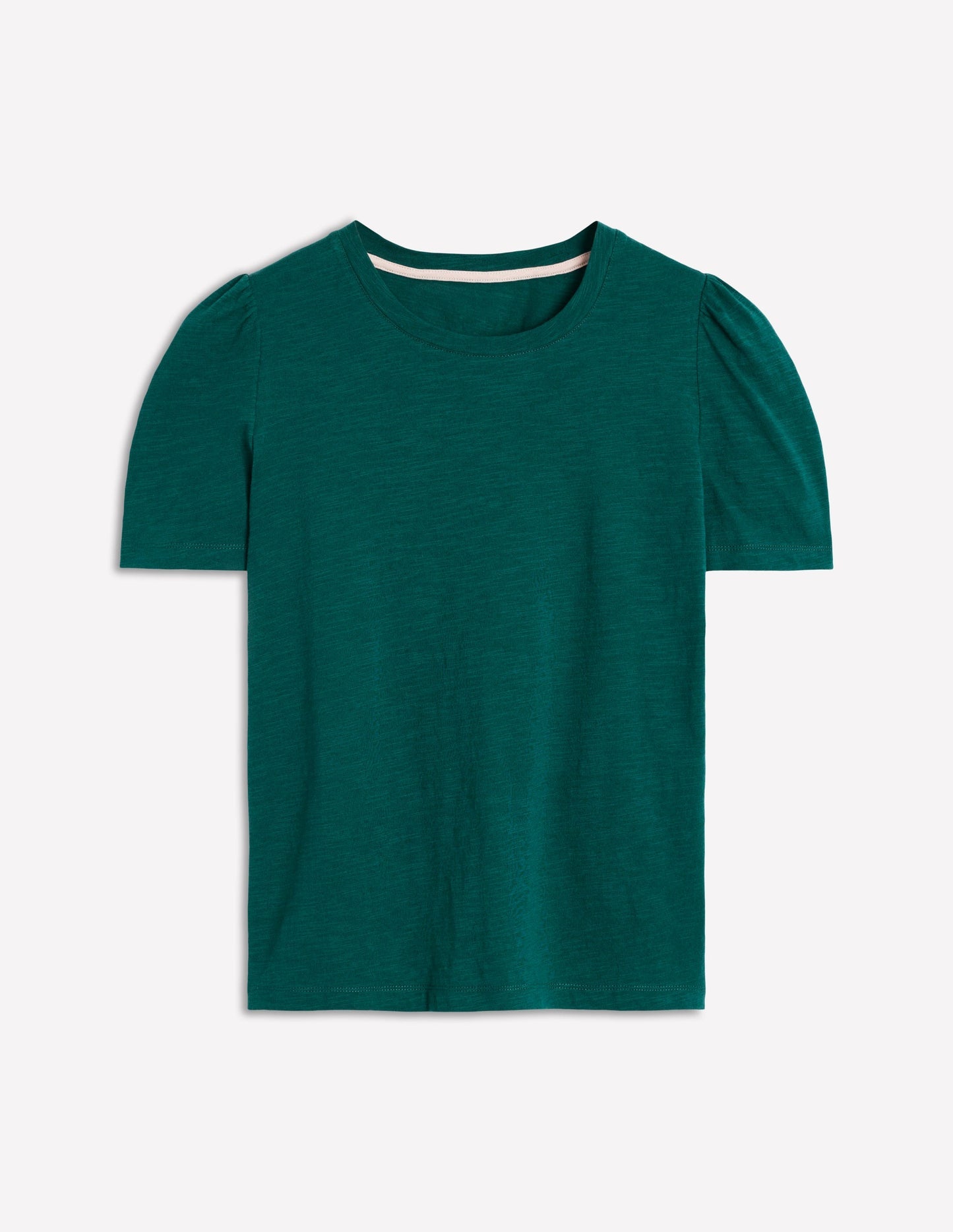 Boden Cotton Puff Sleeve T-shirt - Drake Green