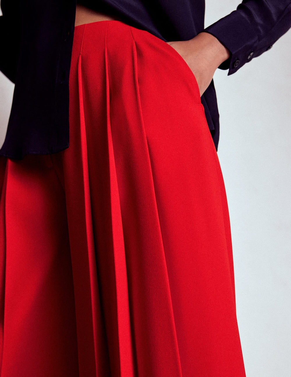 Boden Regent Wide Leg Pants - Poppy Red
