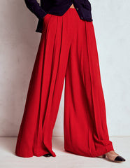 Boden Regent Wide Leg Pants - Poppy Red