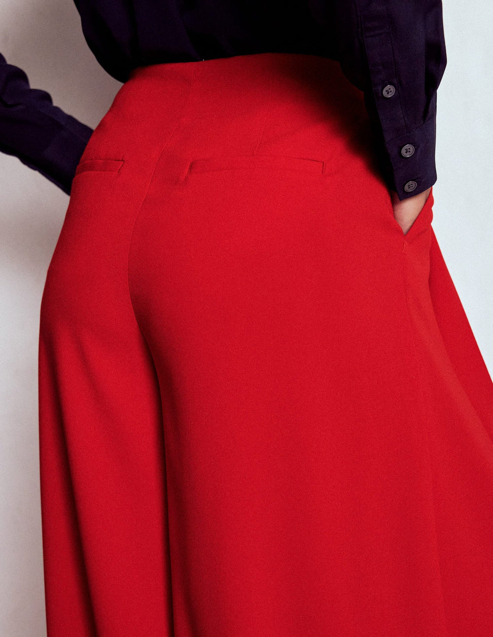 Boden Regent Wide Leg Pants - Poppy Red