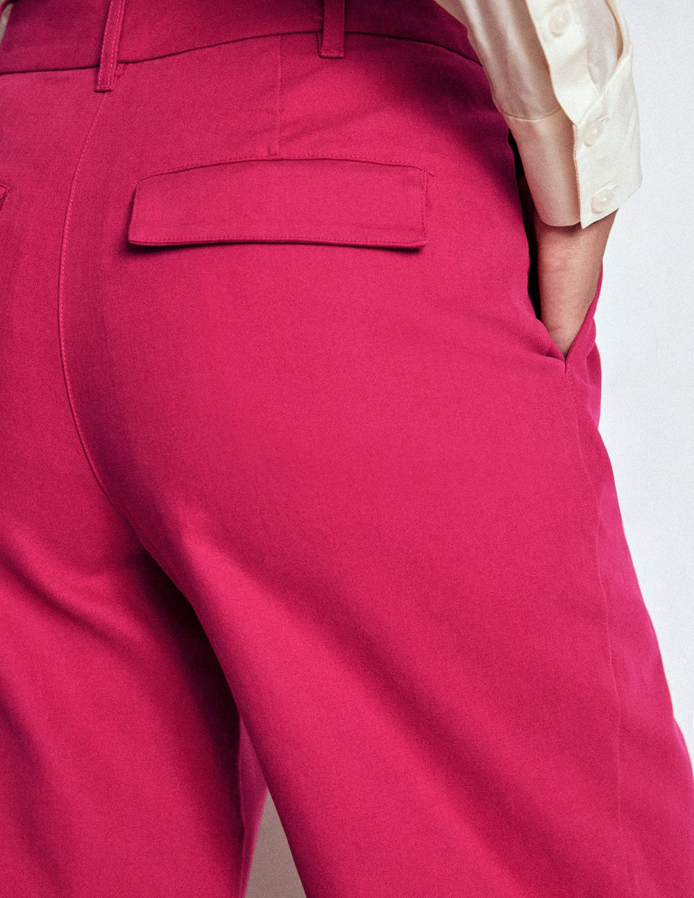 Boden Bloomsbury Cotton Pants - Bright Cherry