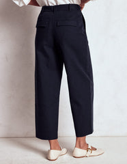 Boden Bloomsbury Cotton Pants - NAVY
