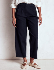 Boden Bloomsbury Cotton Pants - NAVY