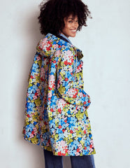 Boden Wells Waterproof Hooded Coat - Multi, Flowerbed Cluster