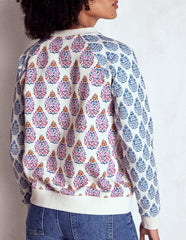 Boden Rosa Printed Sweatshirt - Multi, Wildflower Bouquet
