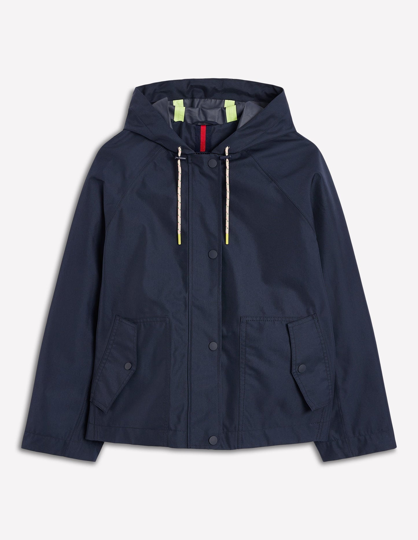 Boden Cropped Rain Mac - Navy