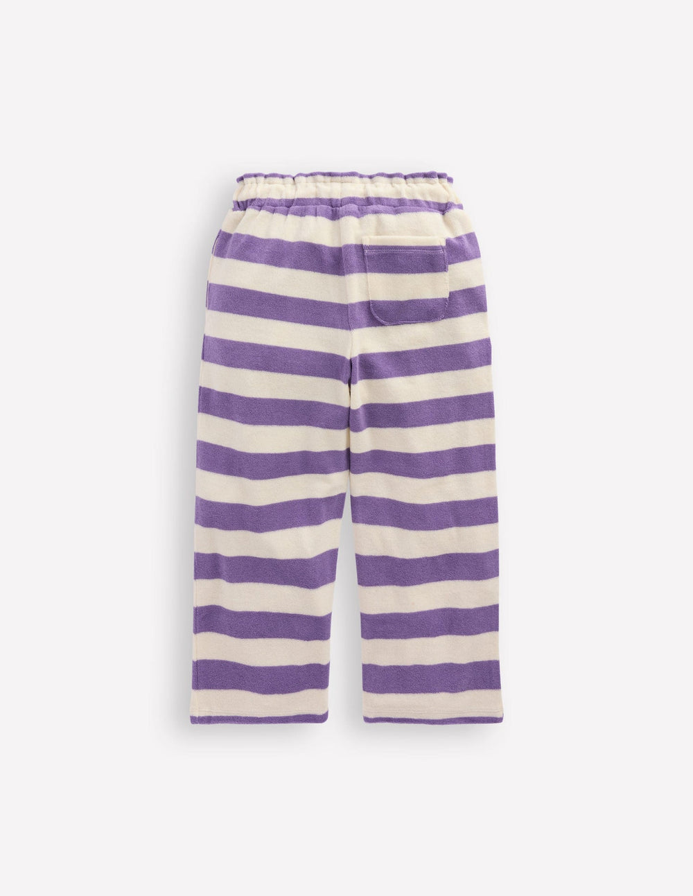 Boden Towelling Pants - Soft Ivory/Aster Purple