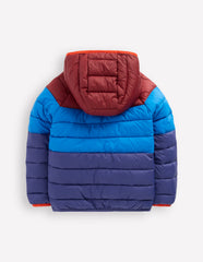 Boden Pack - Away Padded Jacket - Blue Colour Block