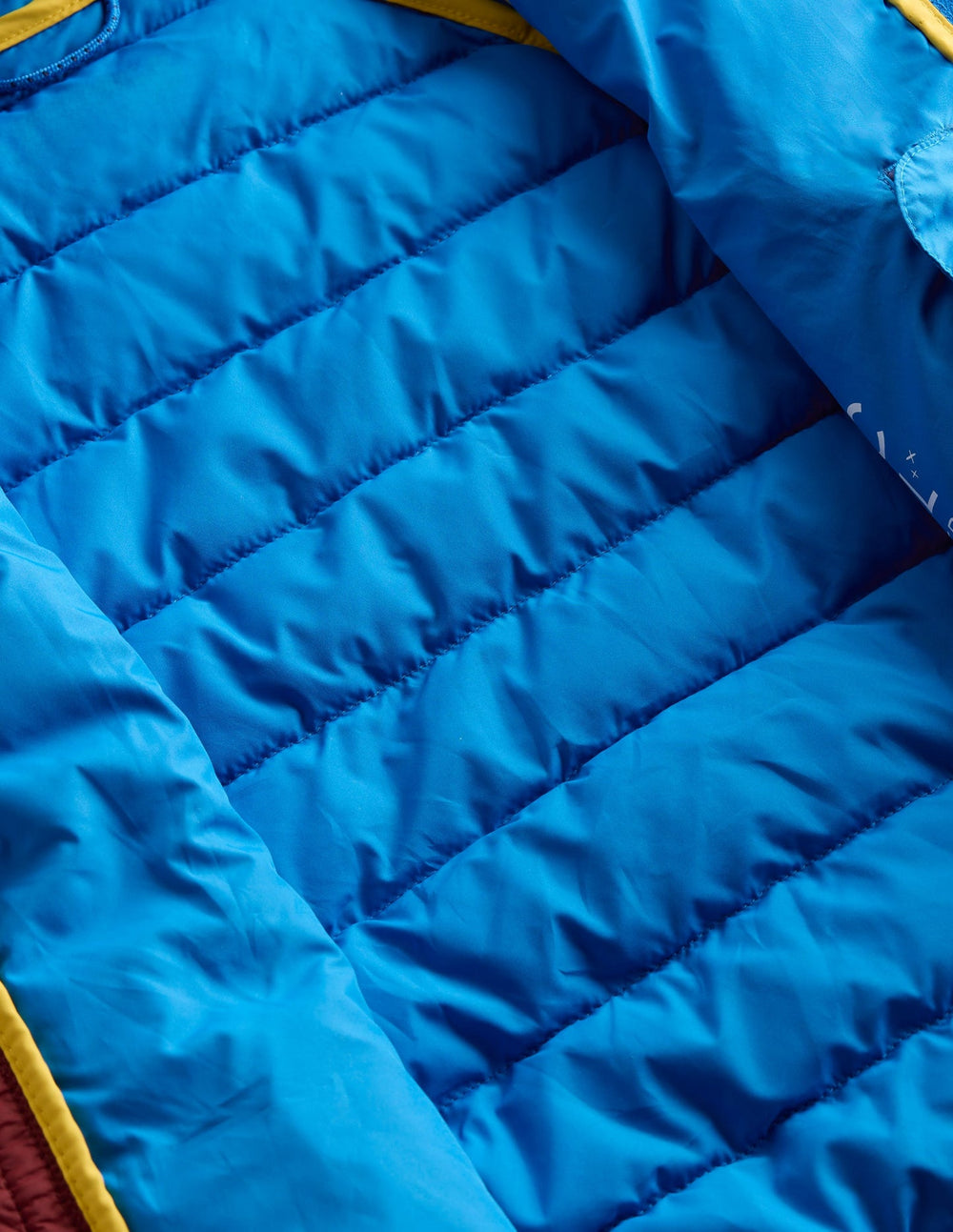 Boden Pack - Away Padded Jacket - Blue Colour Block