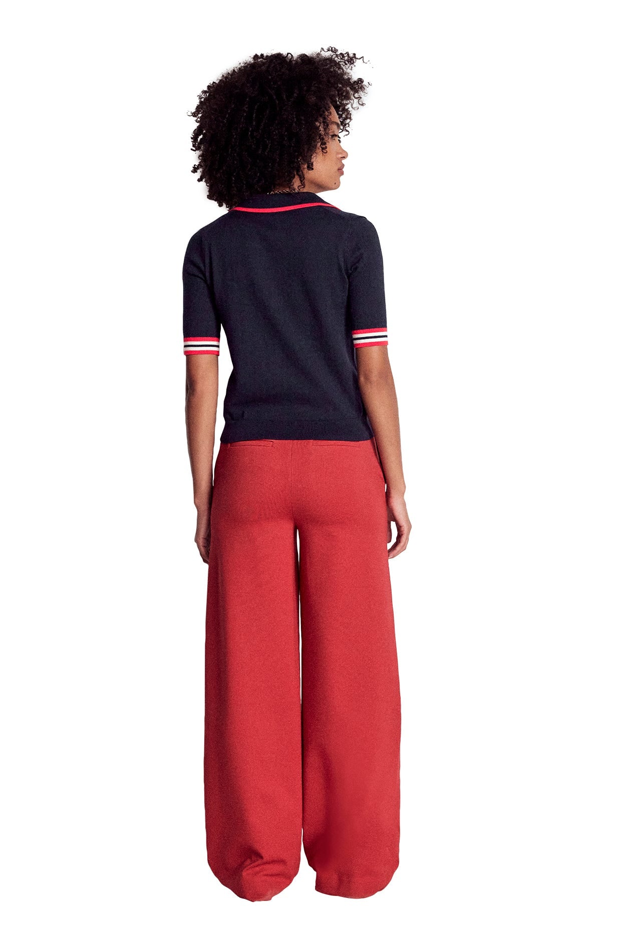 Boden Cotton Henley T-shirt - Navy