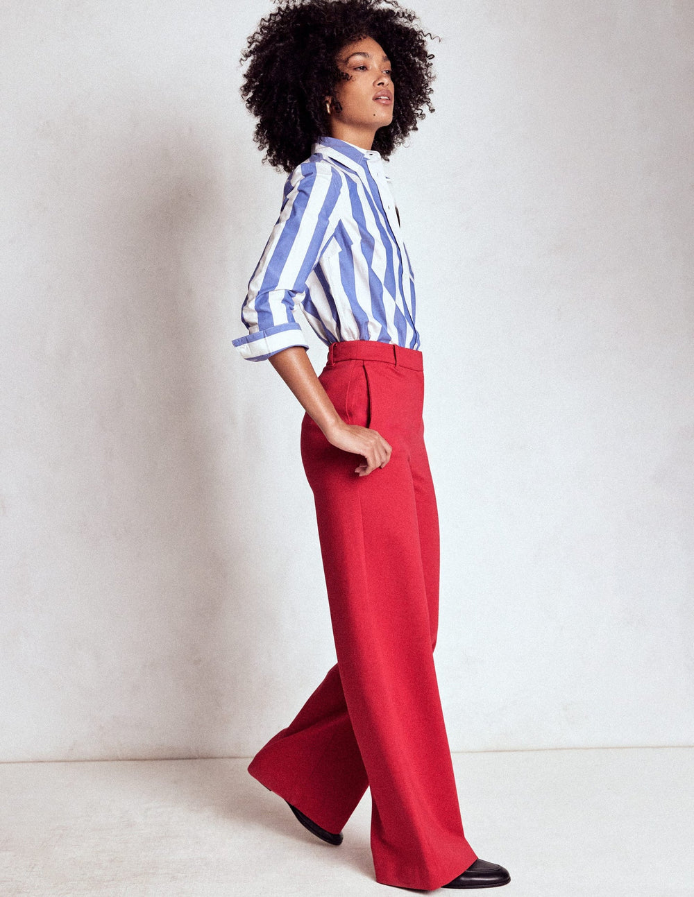 Boden Belgravia Ponte Pants - Carmine Red