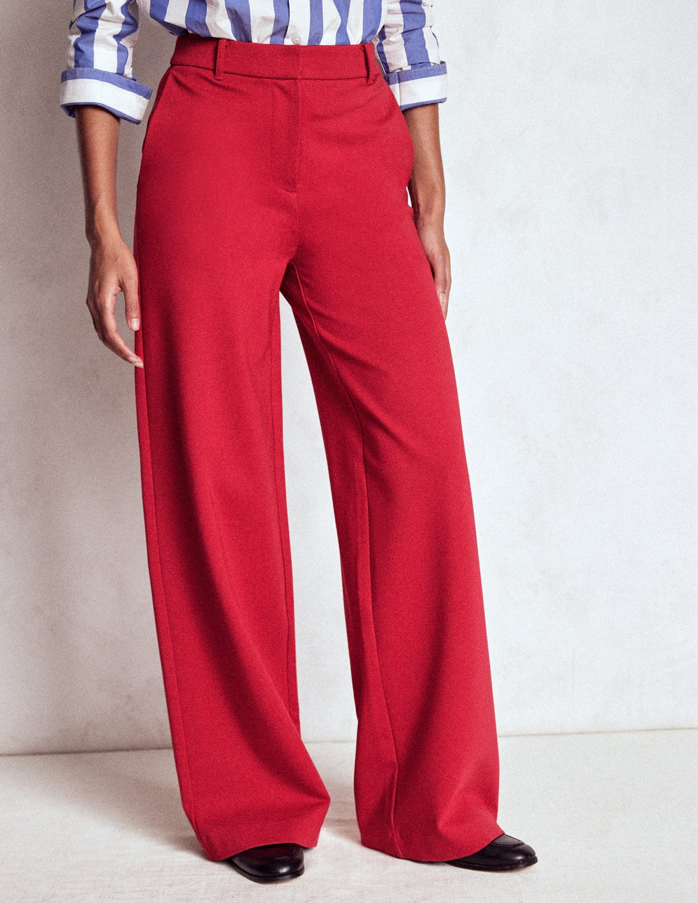 Boden Belgravia Ponte Pants - Carmine Red