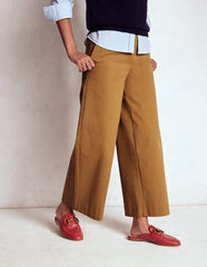 Boden Pull - on Cropped Pants - Hazelnut Brown