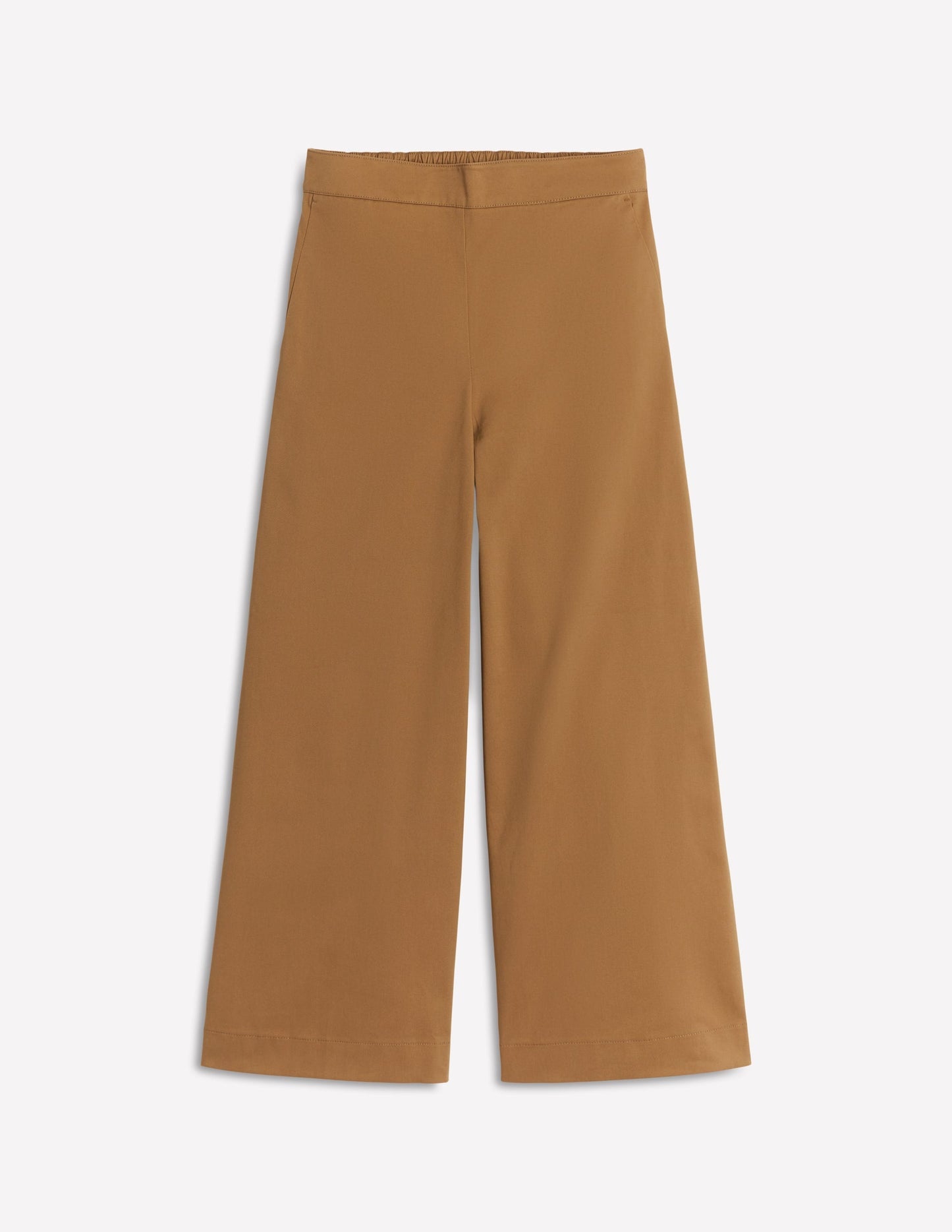 Boden Pull - on Cropped Pants - Hazelnut Brown