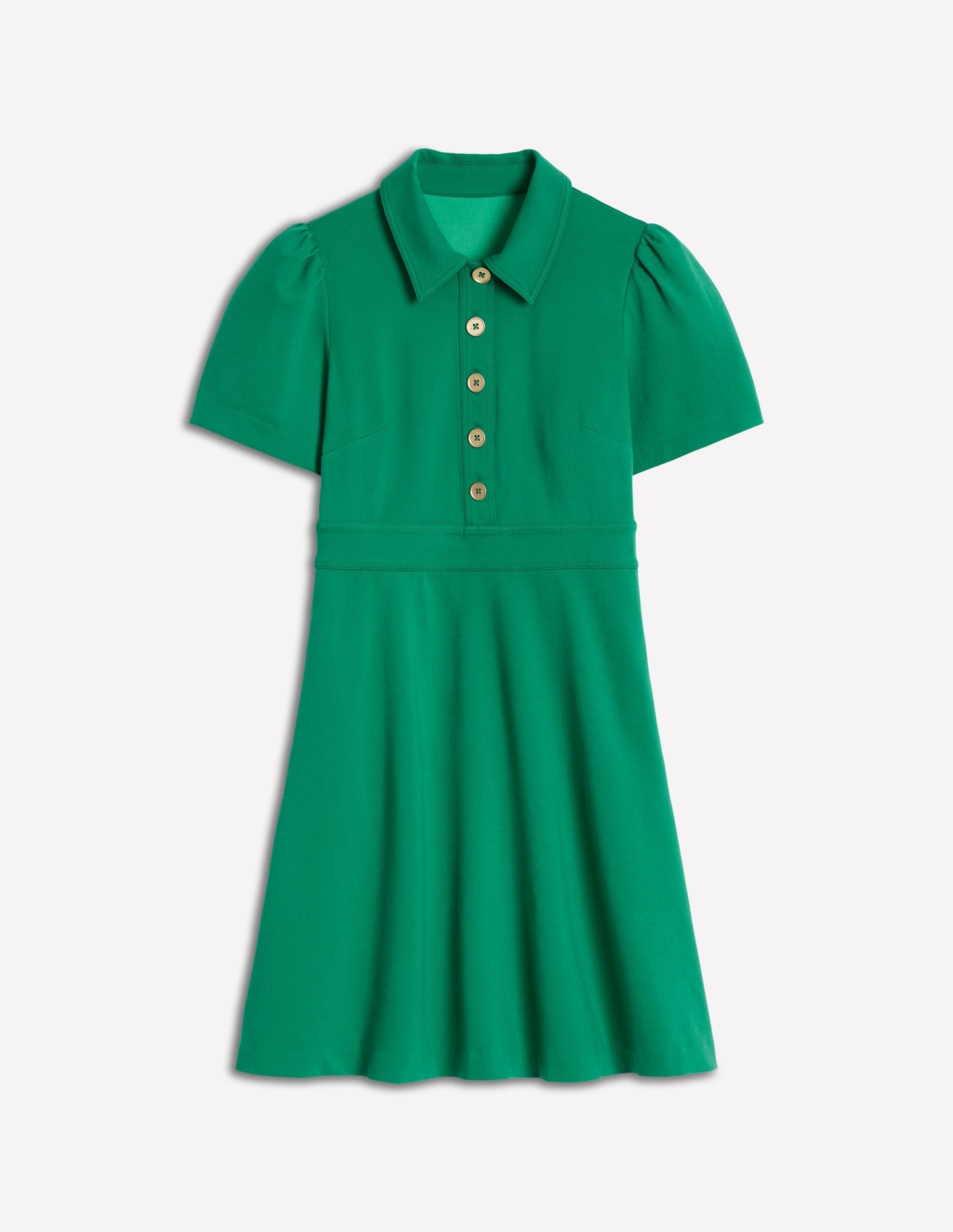 Boden Nicolette Ponte Shirt Dress - Bear Grass