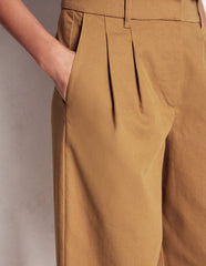 Boden Bloomsbury Cotton Pants - Camel