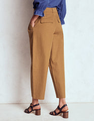 Boden Bloomsbury Cotton Pants - Camel