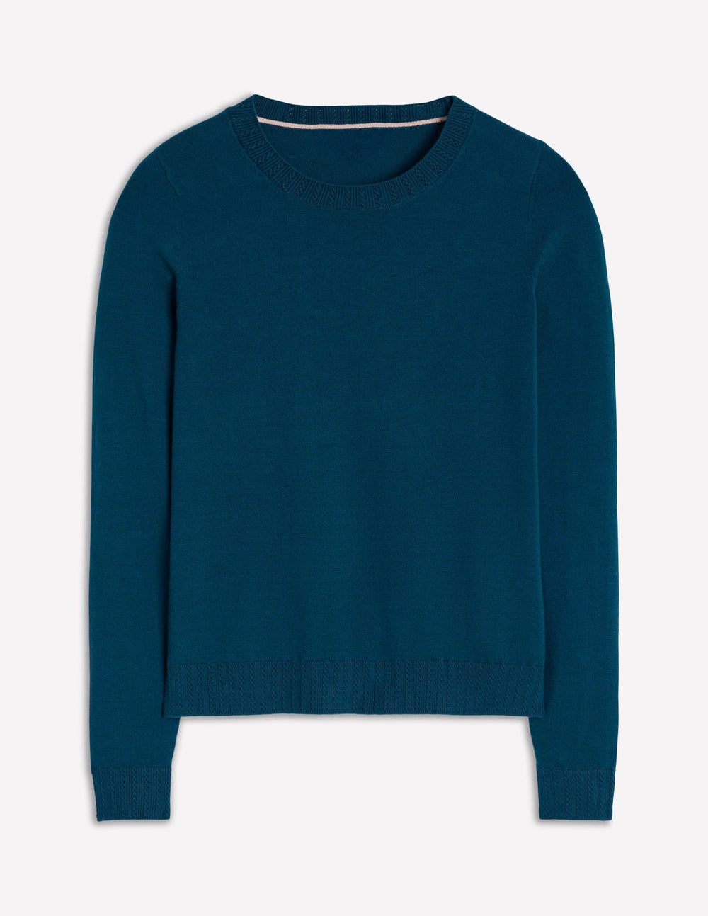 Boden Emilia Cotton Crew Sweater - Harbour Blue