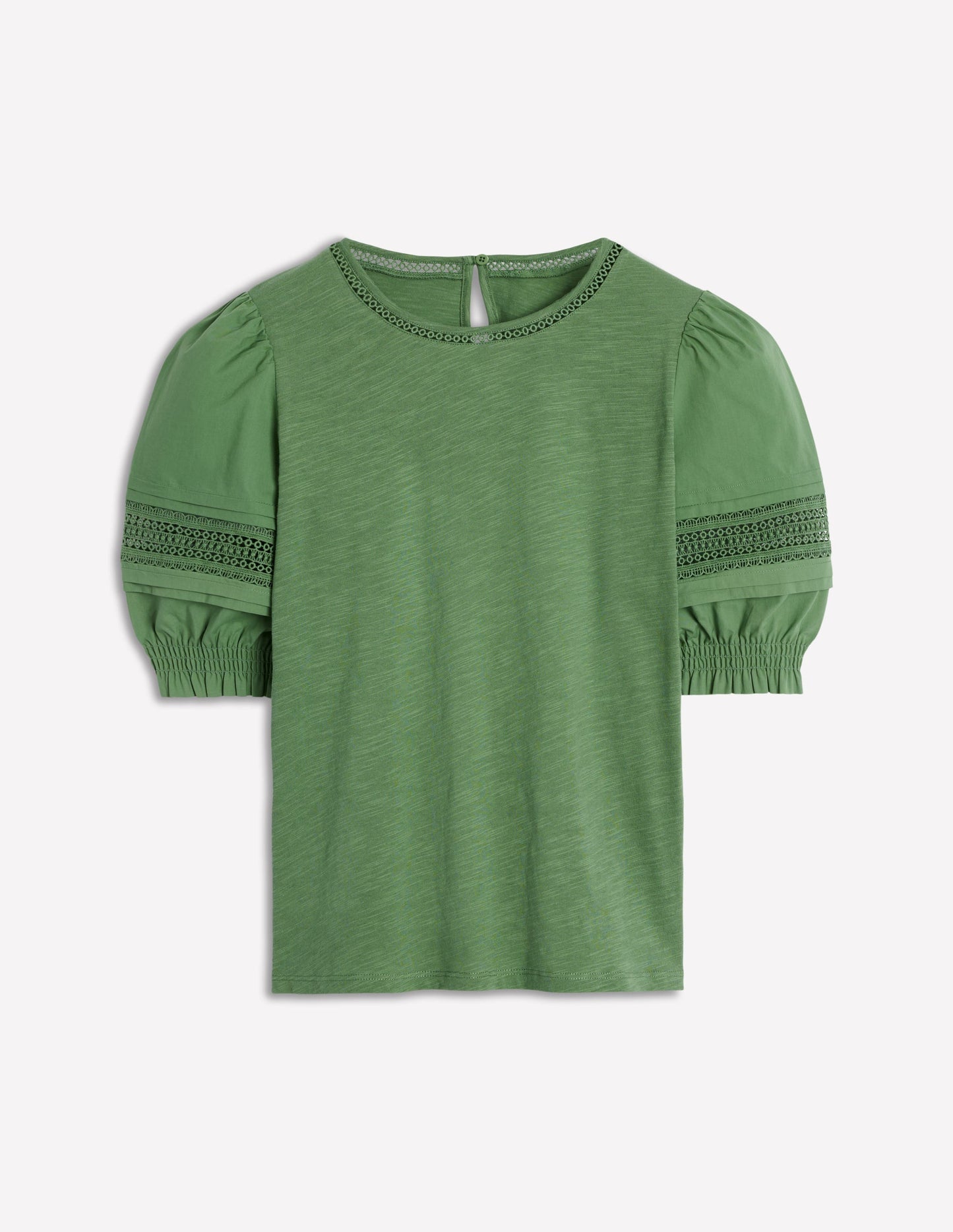 Boden Lottie Puff Sleeve Top - Newt Green