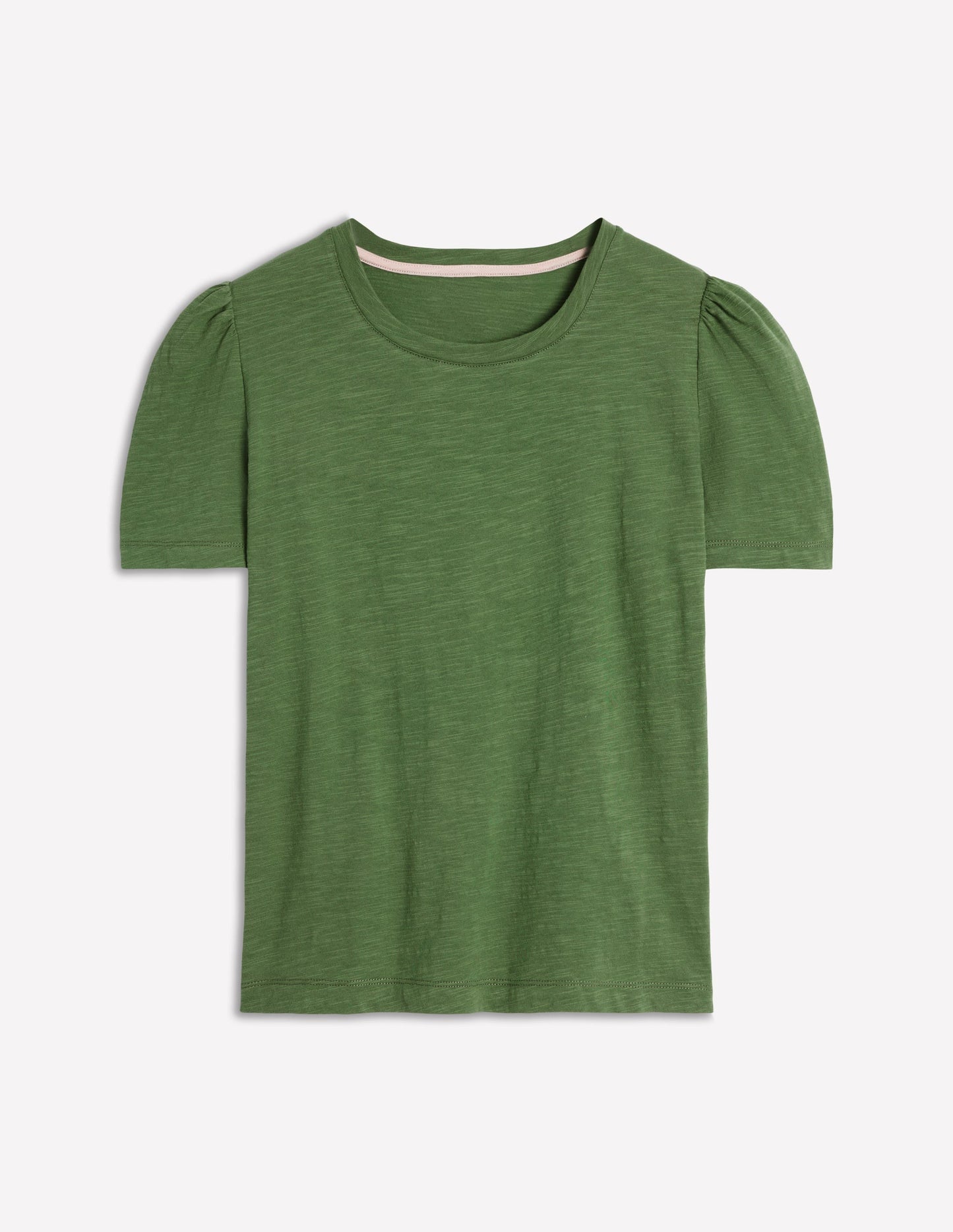 Boden Cotton Puff Sleeve T-shirt - Safari Green