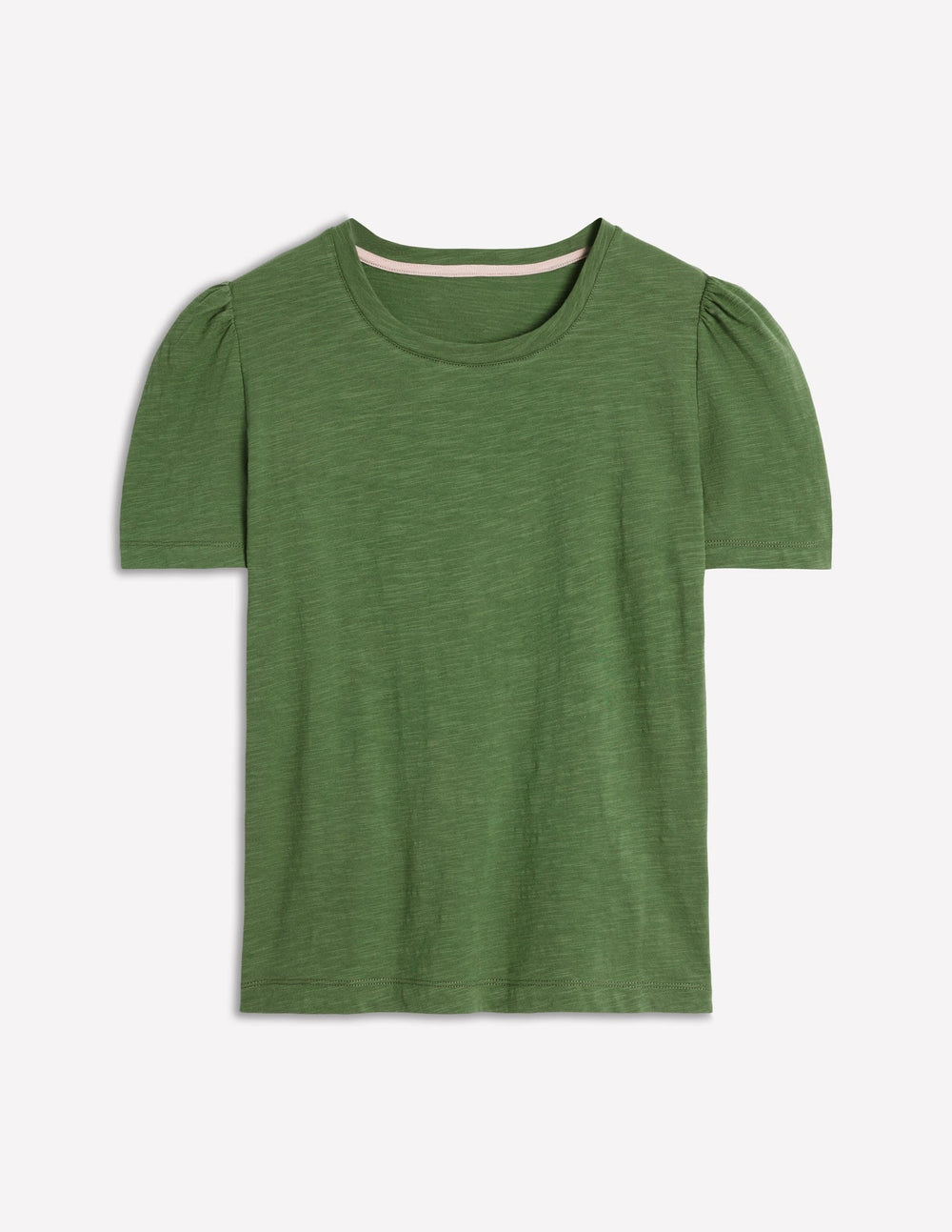 Boden Cotton Puff Sleeve T-shirt - Safari Green