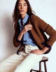 Boden Libby Knitted Jacket - Camel