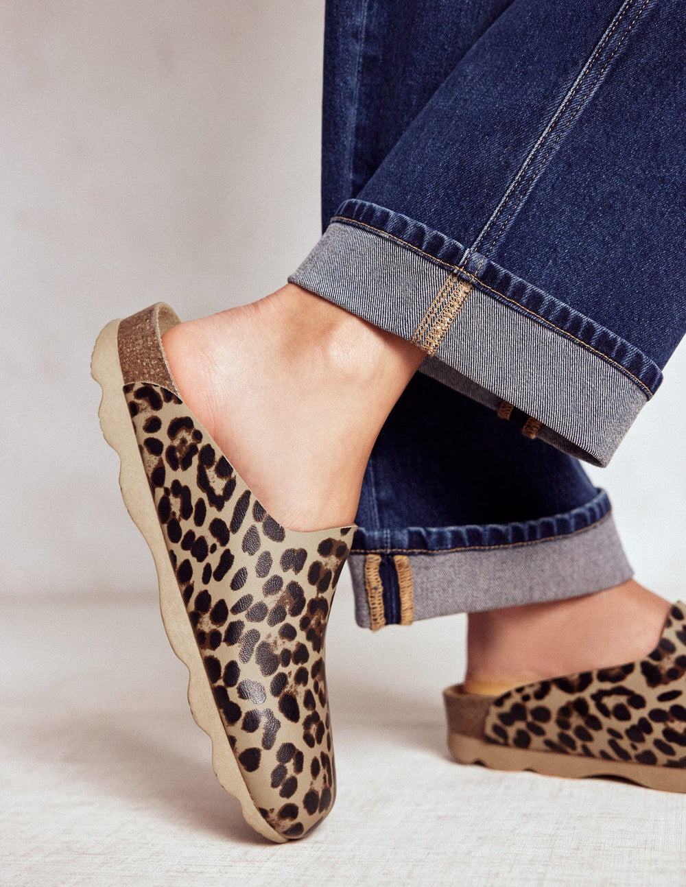Boden Lyla Colour Block Clogs - Leopard
