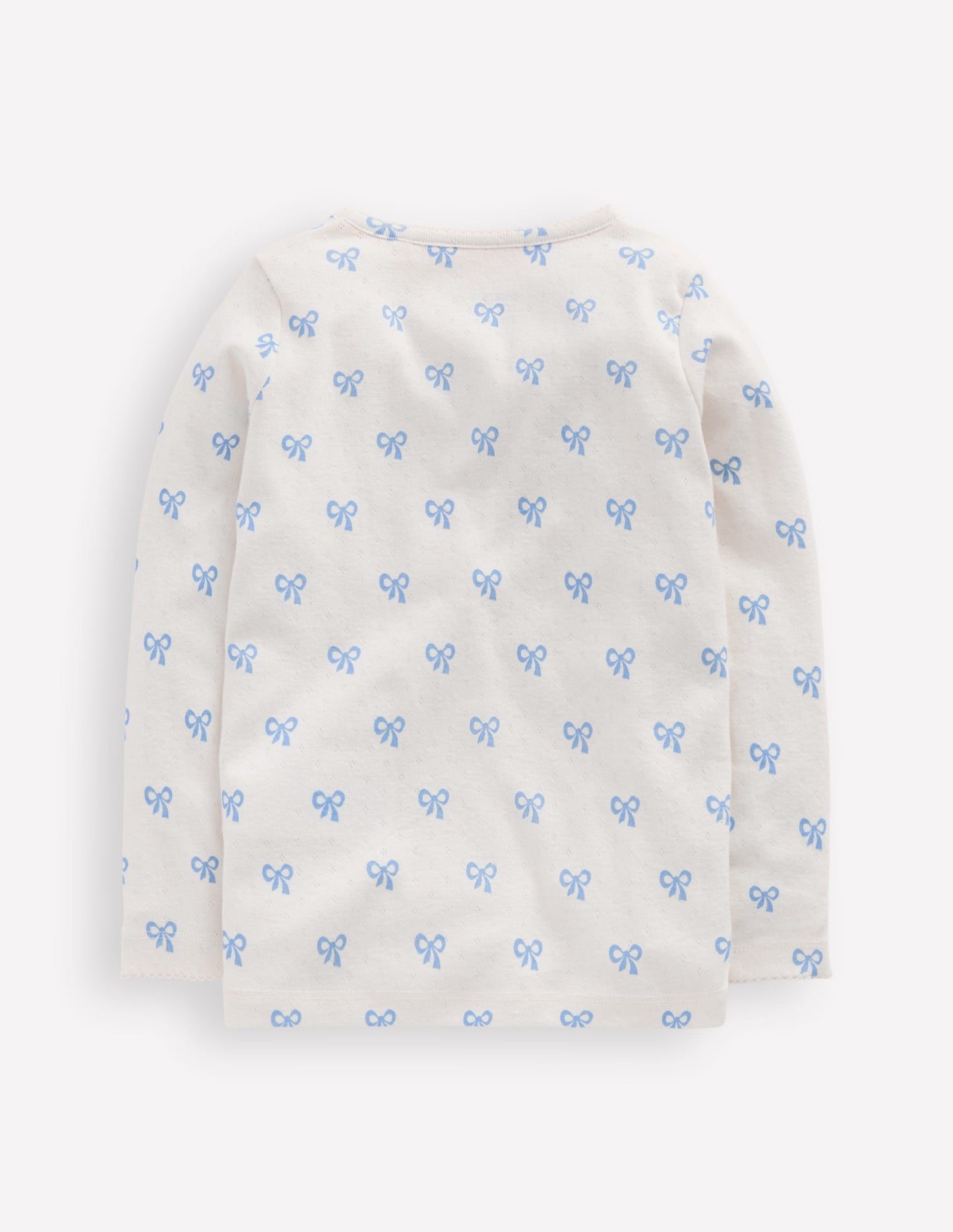 Boden Long Sleeve Pointelle Top - Multi Bows