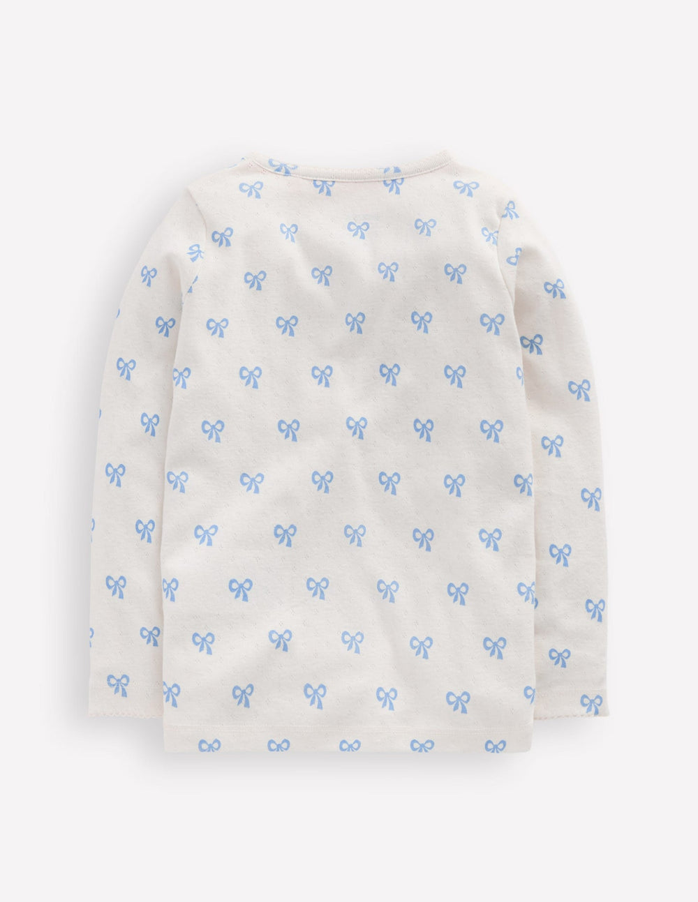 Boden Long Sleeve Pointelle Top - Multi Bows